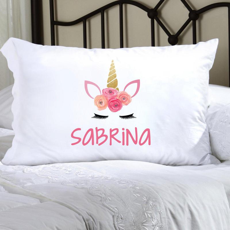 Personalized Unicorn Pillow Case