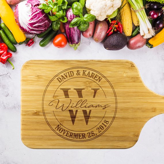 Personalized Name & Date Cutting Board