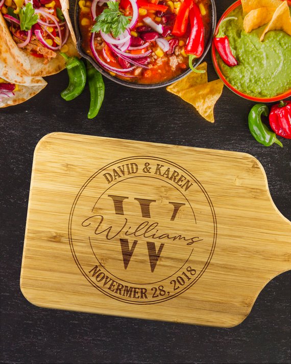 Personalized Name & Date Cutting Board